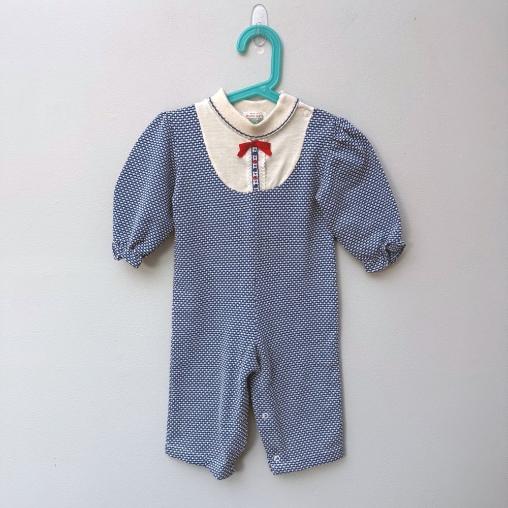 HealthTex Vintage 70's Kids One Piece Romper Size 24 Month Toddler Baby